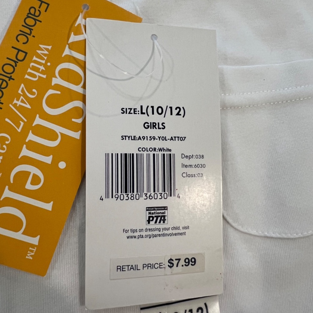 French Toast Girl's KidShield Polo Short Sleeve Polo Shirt--Size 10/12 - Picture 6 of 8